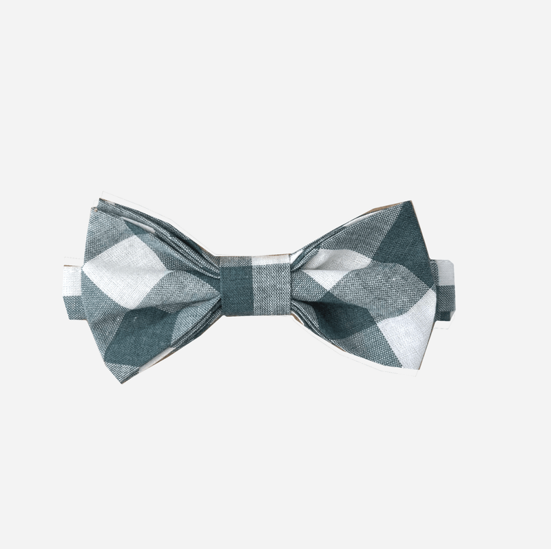 Boys Bow Tie - Large Green Check