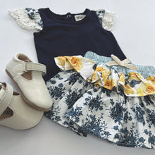 Load image into Gallery viewer, Love Henry Bottoms Baby Girls Frilly Pilcher Skirt - Amalfi Coast
