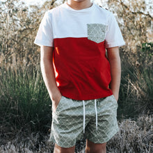 Load image into Gallery viewer, Love Henry Bottoms Boys Sonny Shorts - Green Geo Print
