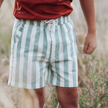 Load image into Gallery viewer, Love Henry Bottoms Boys Sonny Shorts - Large Blue / White Stripe
