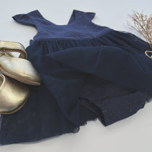 Load image into Gallery viewer, Love Henry Dresses Baby Girls Lottie Dress - Navy Linen
