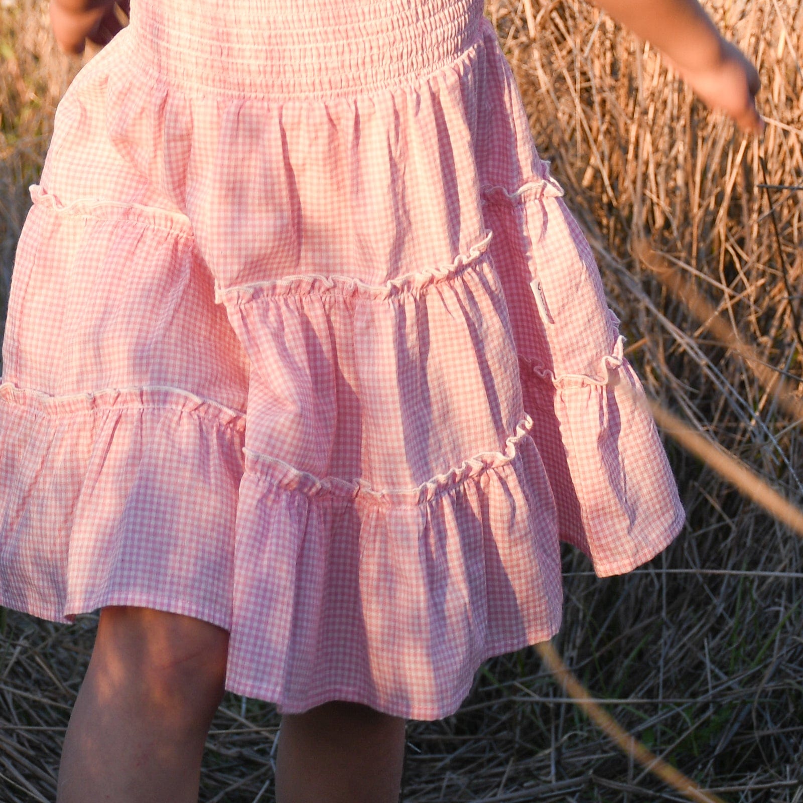 Love Henry Dresses Girls Daisy Dress - Pink Gingham