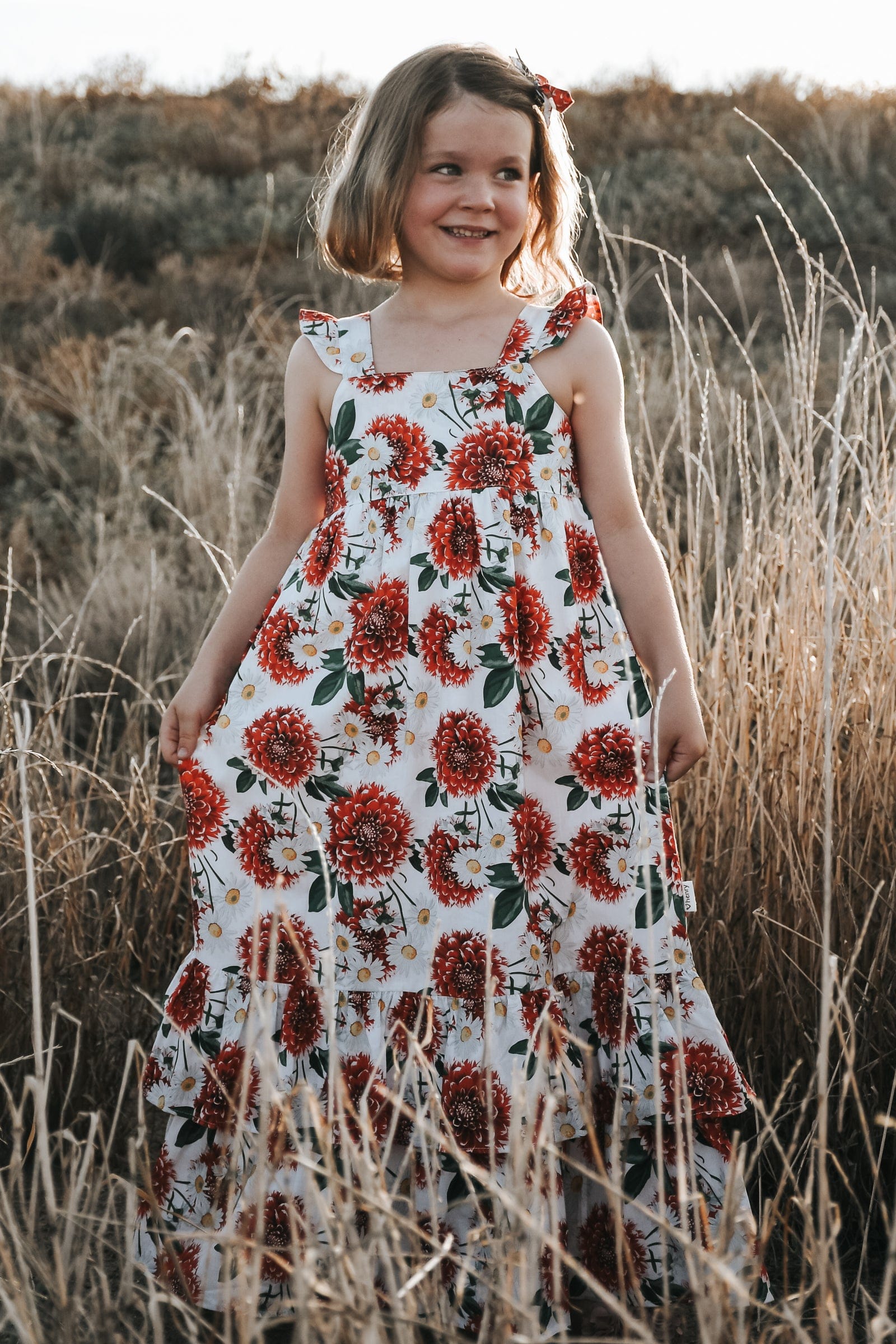 Love Henry Dresses Girls Maxi Dress - Amore Floral