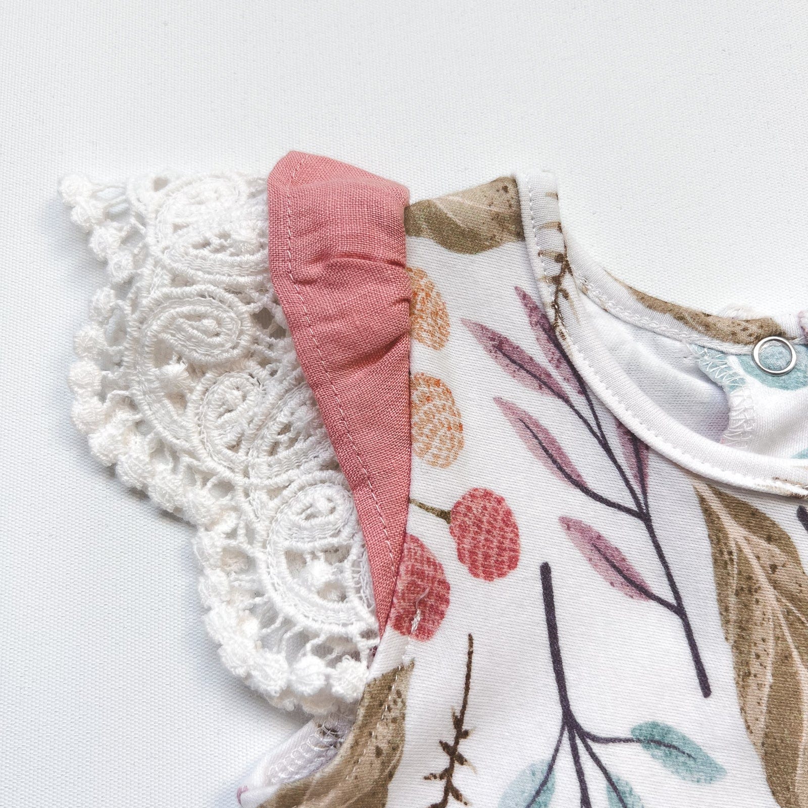 Love Henry Knit Onesie Baby Girls Knit Romper - Fairyfloss Floral