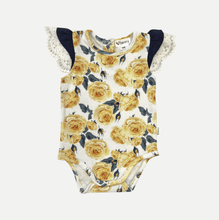Load image into Gallery viewer, Love Henry Knit Onesie Baby Girls Knit Romper - Lemon Floral
