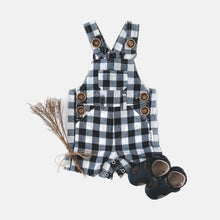 Load image into Gallery viewer, Love Henry Overalls Baby Boys Ned Dungaree - Large Navy Check
