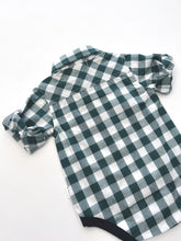 Load image into Gallery viewer, Love Henry Rompers Baby Boys Dress Shirt Romper -  Large Green Check
