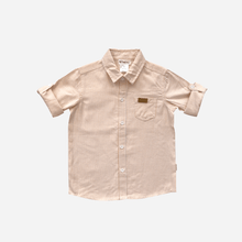 Load image into Gallery viewer, Love Henry Tops Boys Dress Shirt - Tangerine Pinstripe

