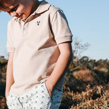Load image into Gallery viewer, Love Henry Tops Boys Polo Shirt - Dusty Beige
