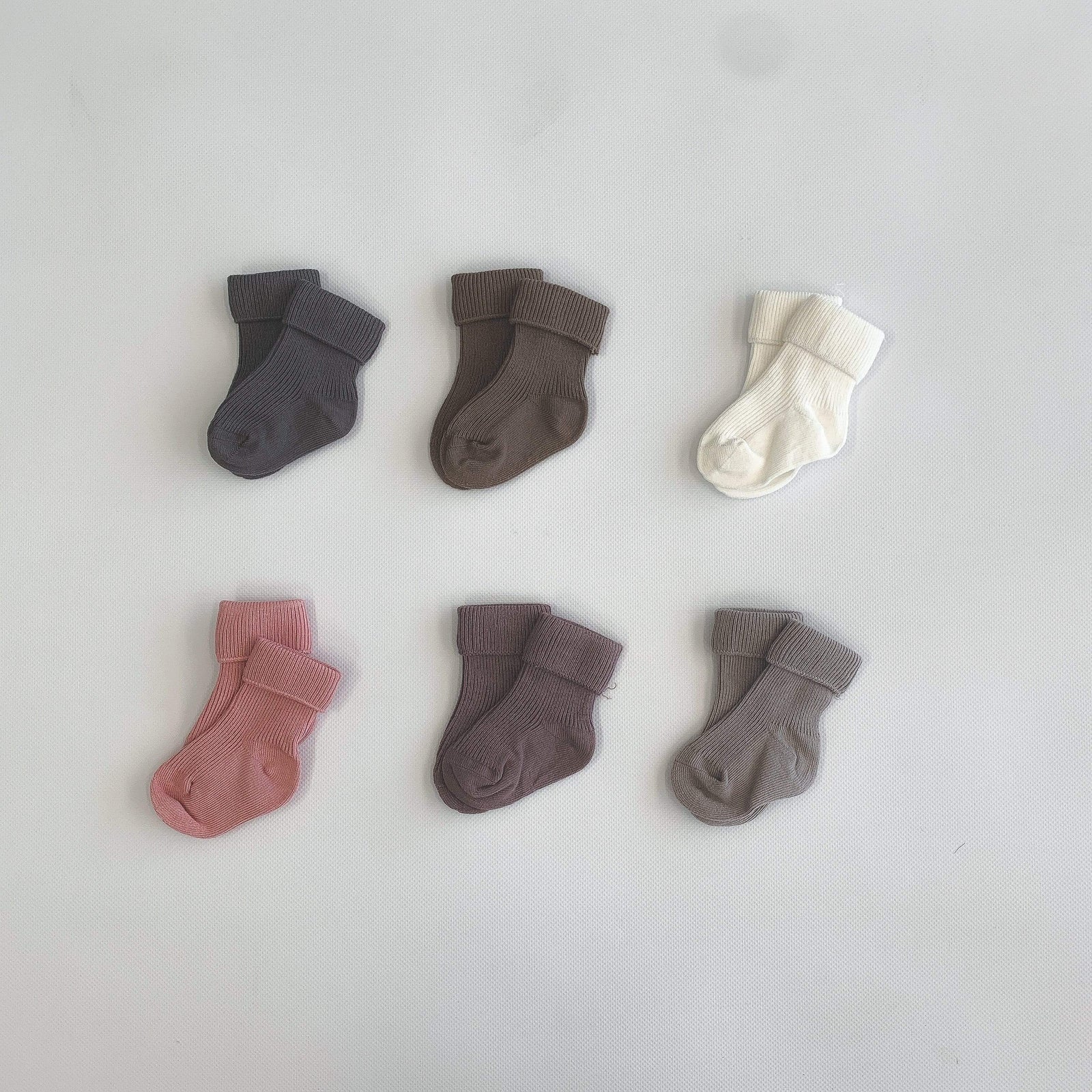 Love Henry Accessories 0-3 Months Baby Classic Cuff Socks - Mauve