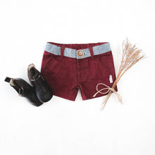 Load image into Gallery viewer, Love Henry Bottoms Baby Boys Oscar Shorts - Burnt Red
