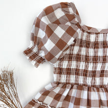Load image into Gallery viewer, Love Henry Dresses Baby Girls Daisy Dress - Bronze Check
