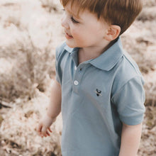 Load image into Gallery viewer, Love Henry Tops Boys Polo Shirt - Blue
