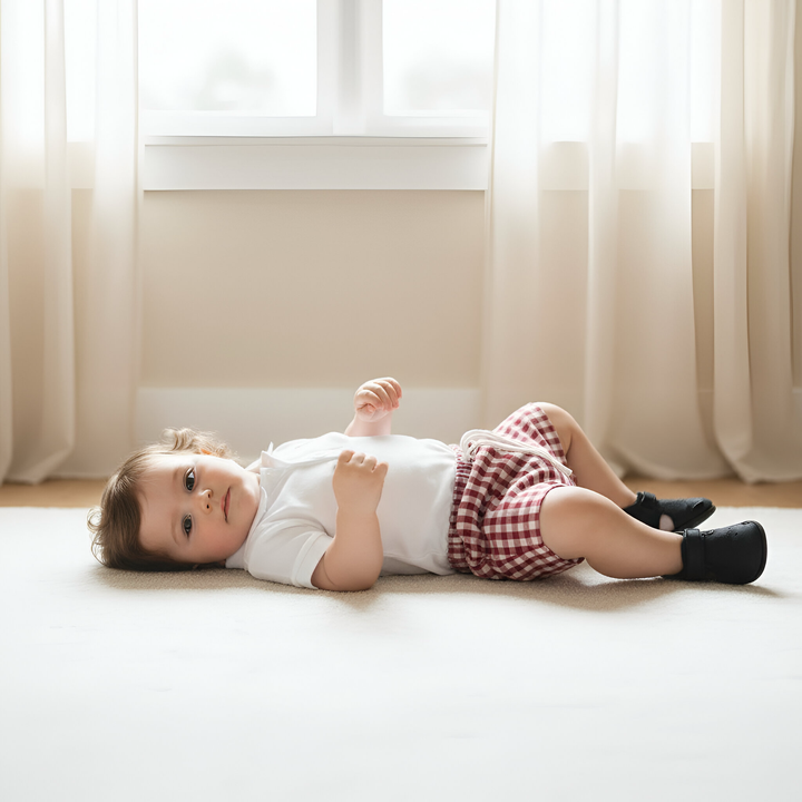 Baby Boys Sonny Short - Red Check