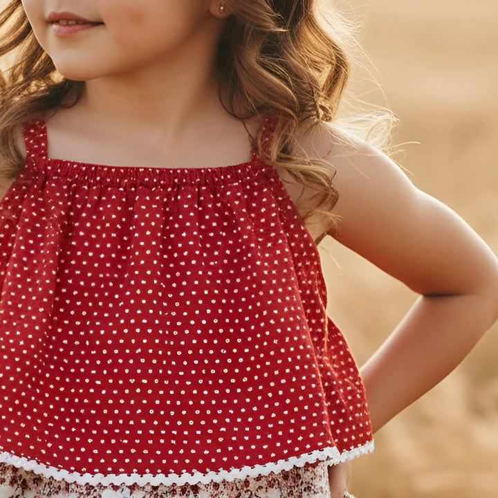 Girls Sadie Dress -  Festive Floral