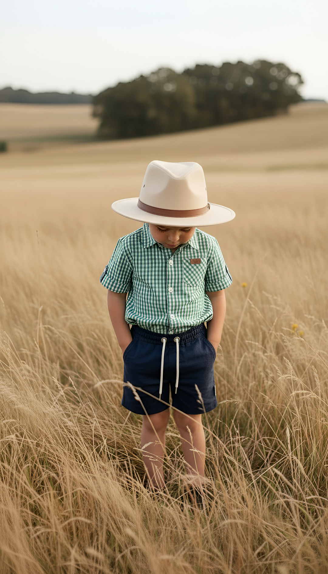Boys Sonny Shorts - Navy Linen