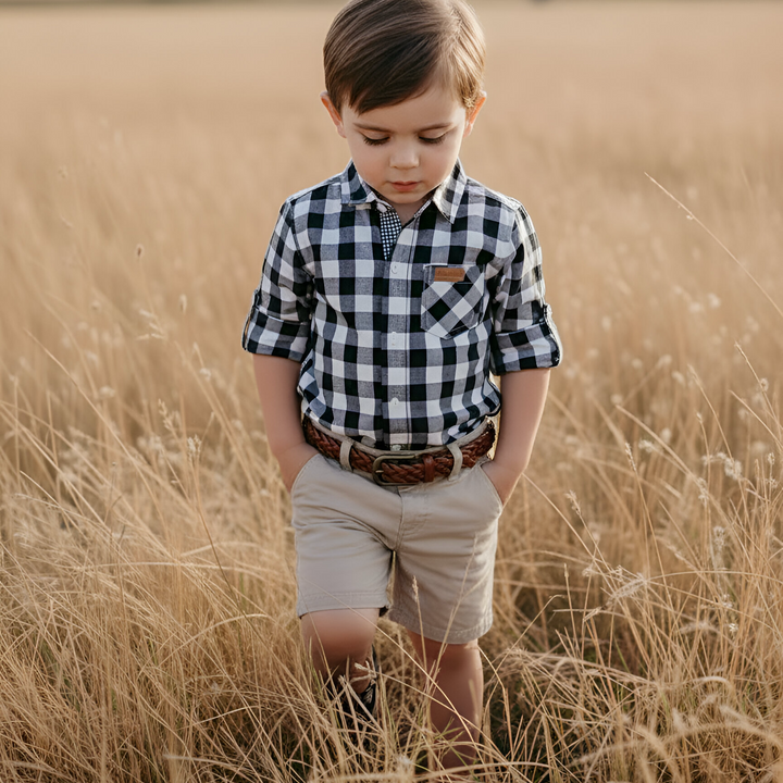 Boys Chino Shorts - Stone