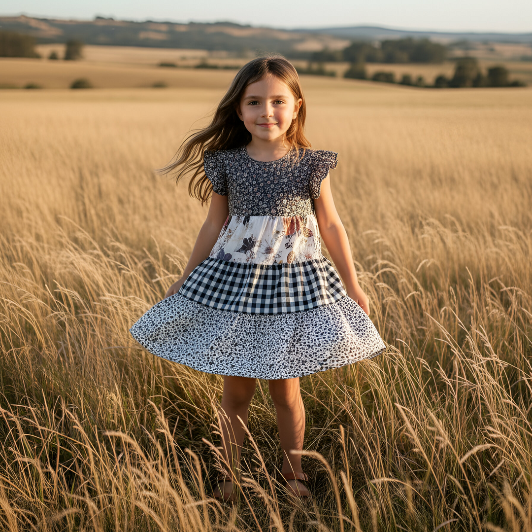 Girls Ivy Dress -  Meadow Floral