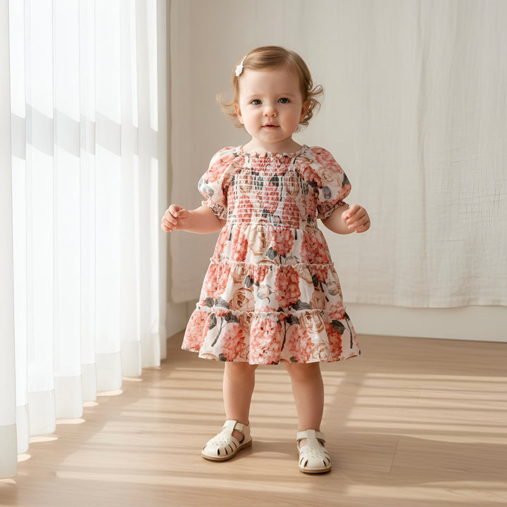 Baby Girls Daisy Dress -  Pink Blossom