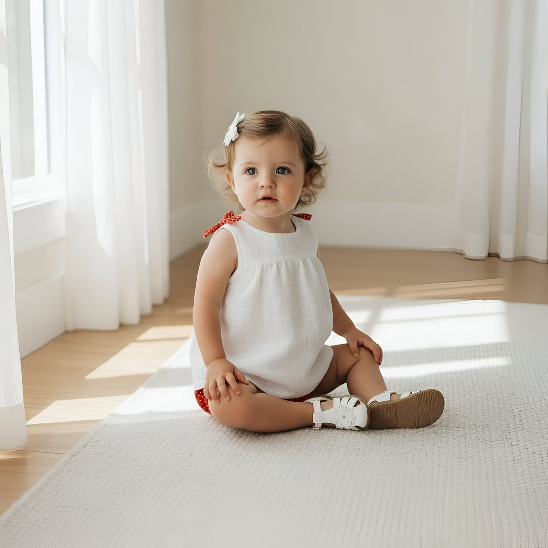 Baby Girls Amelia Top - White