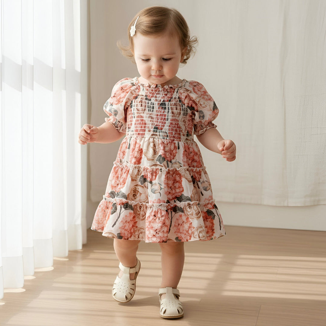 Baby Girls Daisy Dress -  Pink Blossom