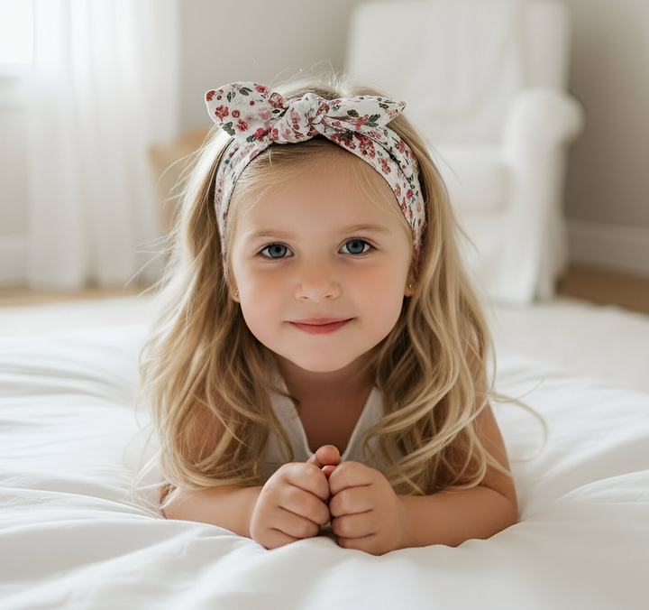 Girls Headband - Pink Petite Floral