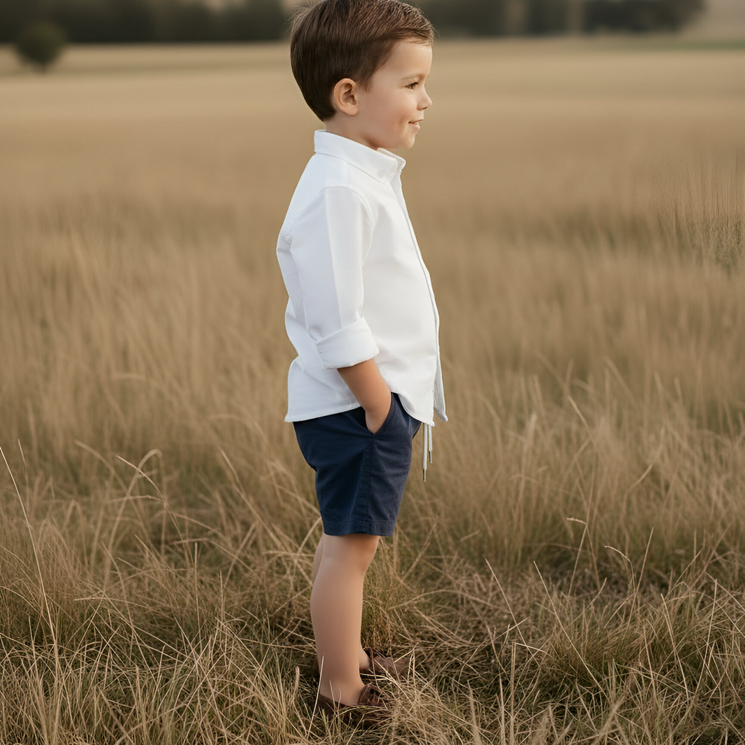 Boys Oxford Dress Shirt -  White