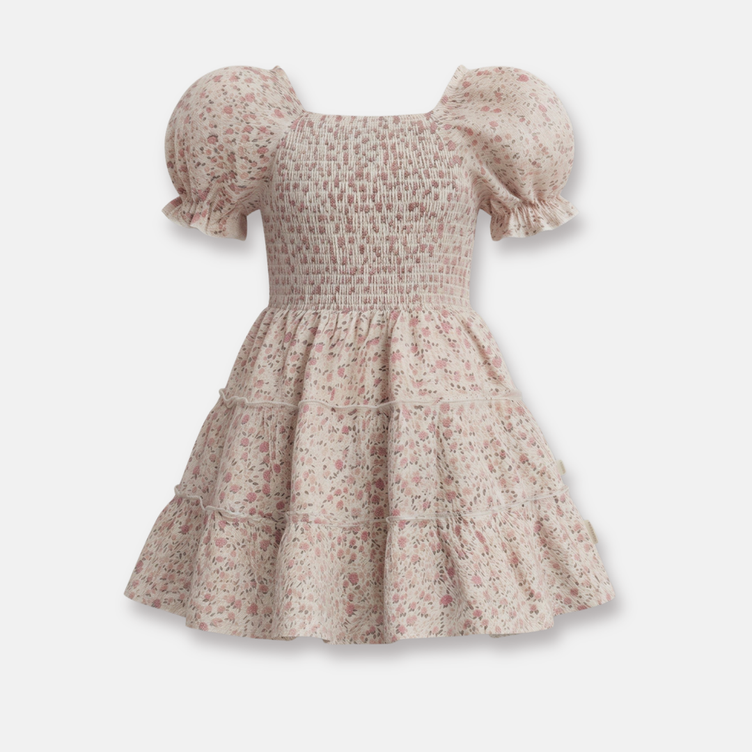 Girls Daisy Dress -  Pink Floral