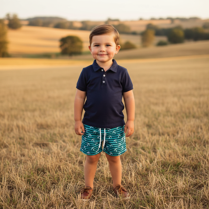 Boys Sonny Shorts - Coastal Anchors 26