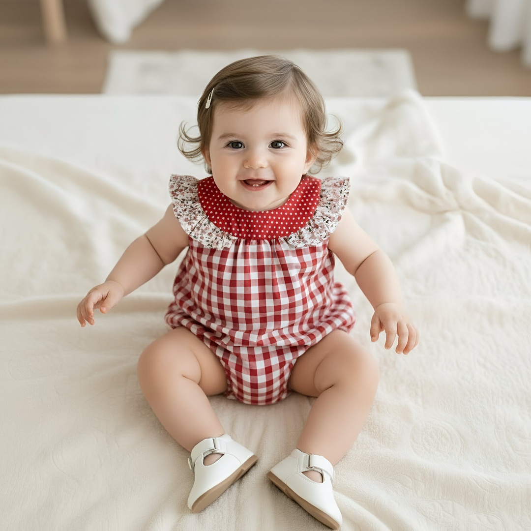 Baby Girls Neve Playsuit - Pink Petite Floral