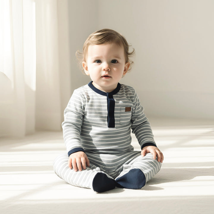 Baby Boys Winter Onesie - Blue