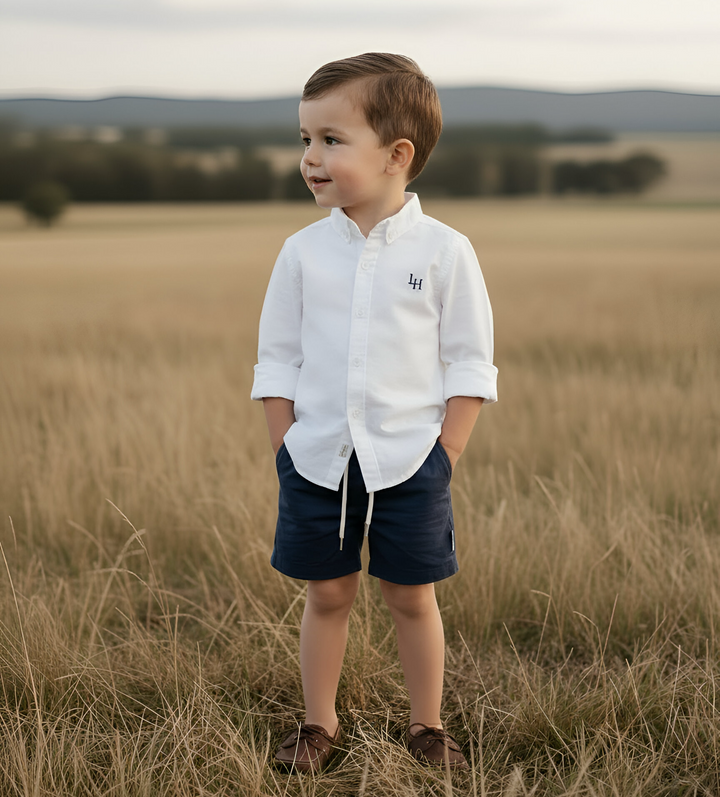Boys Oxford Dress Shirt -  White