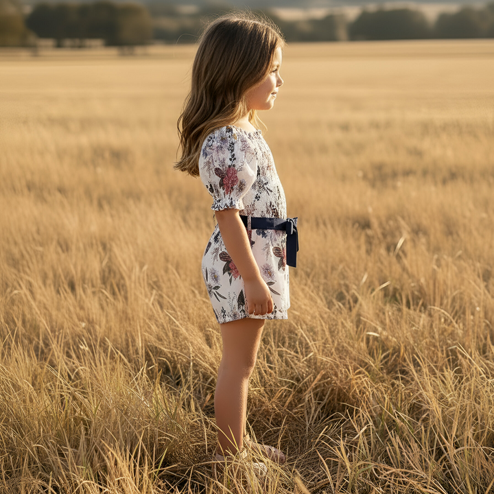 Girls Tilly Playsuit - Native Floral