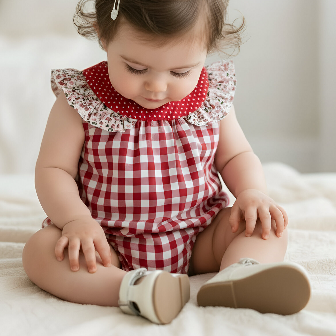 Baby Girls Neve Playsuit - Pink Petite Floral