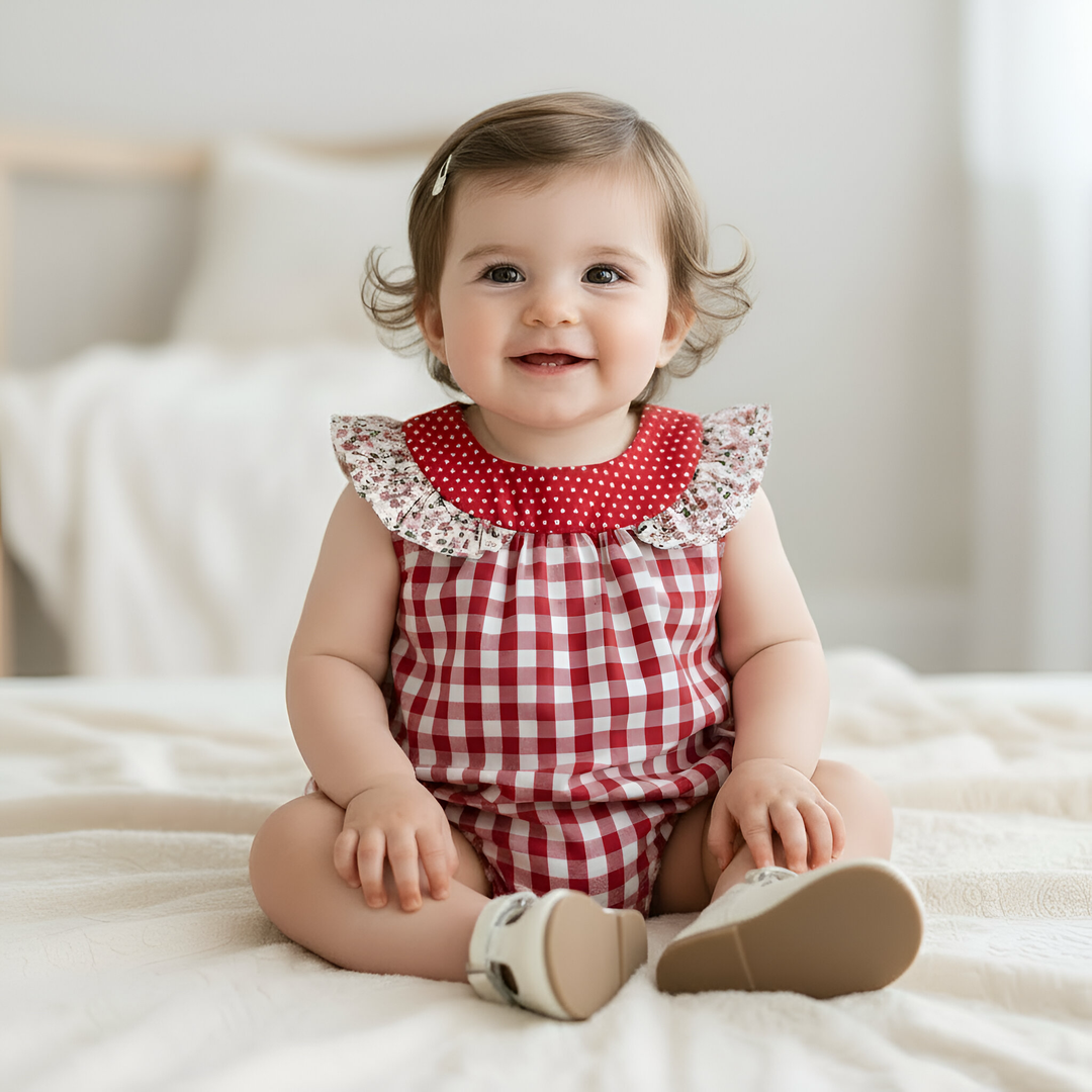 Baby Girls Neve Playsuit - Pink Petite Floral