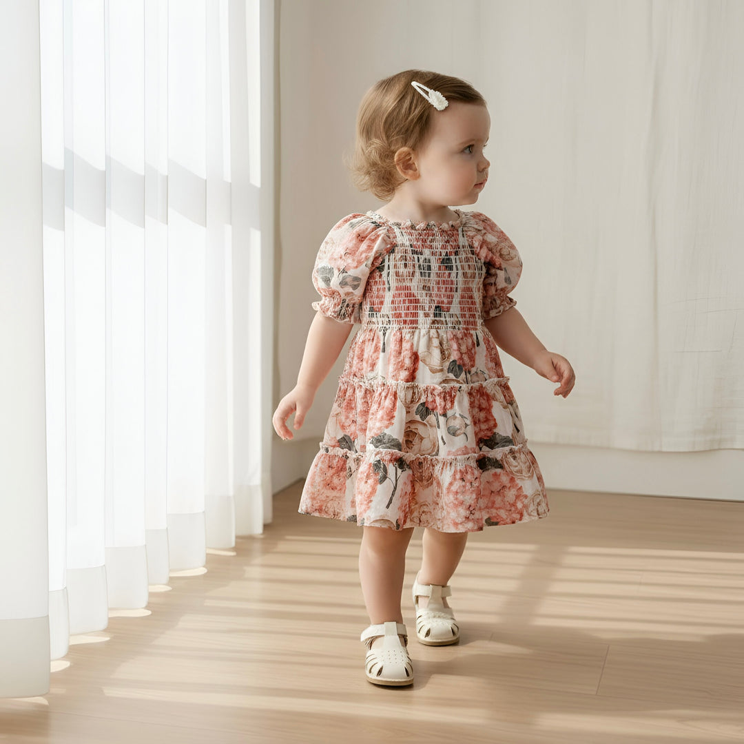 Baby Girls Daisy Dress -  Pink Blossom