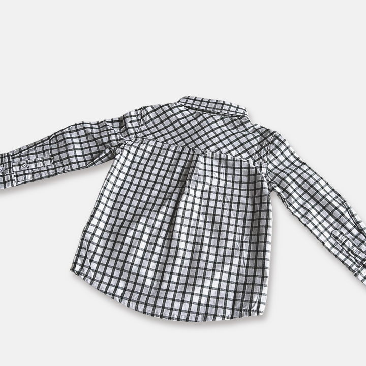 Boys Oxford Dress Shirt - Green Check