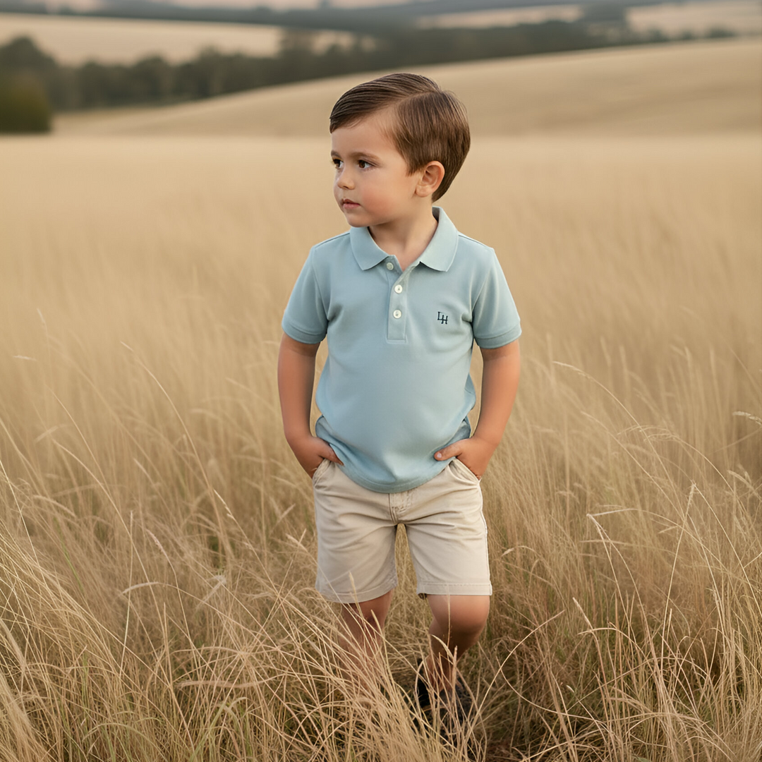 Boys Polo Shirt - Blue 26
