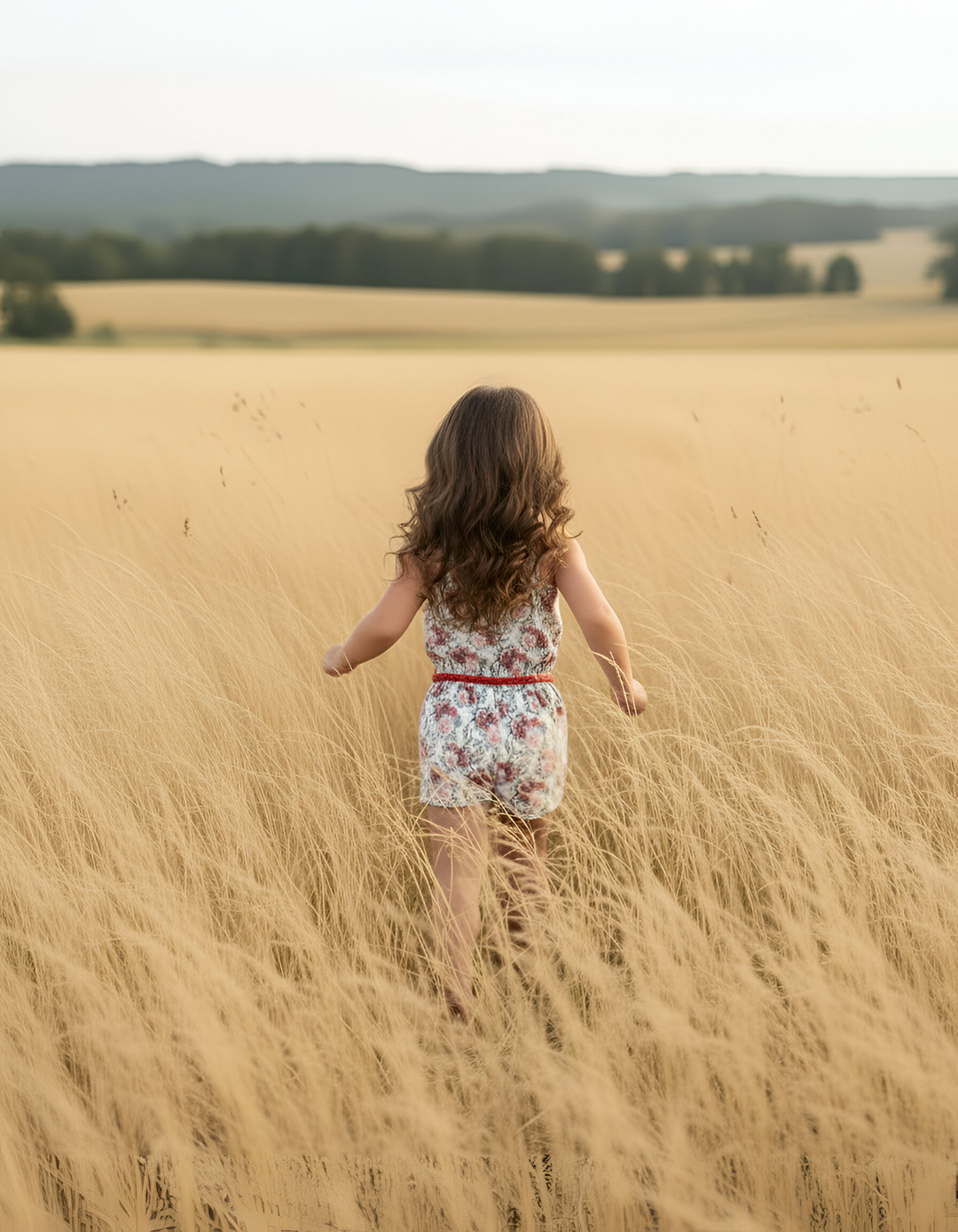 Girls Miranda Playsuit - Festive Florals