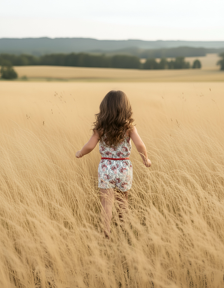 Girls Miranda Playsuit - Festive Florals