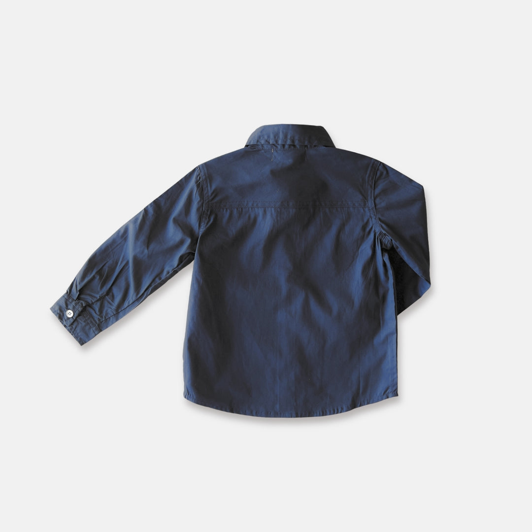 Boys Oxford Dress Shirt -  Navy