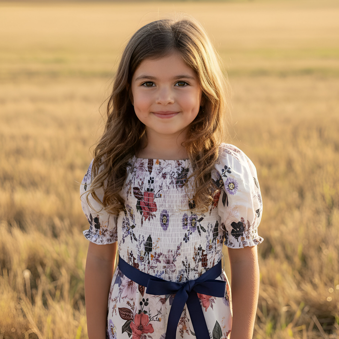 Girls Tilly Playsuit - Native Floral