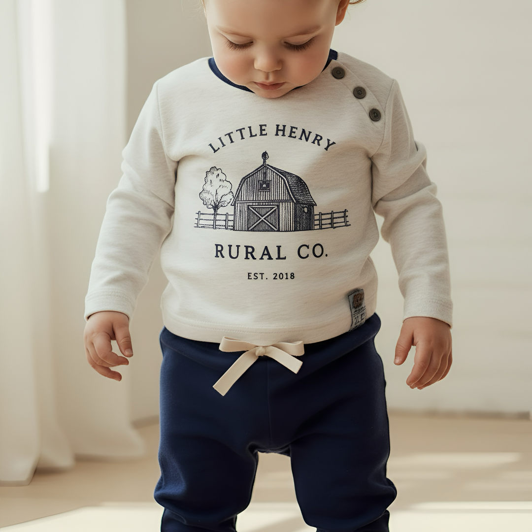 Baby Boys Comfy Pants - Navy