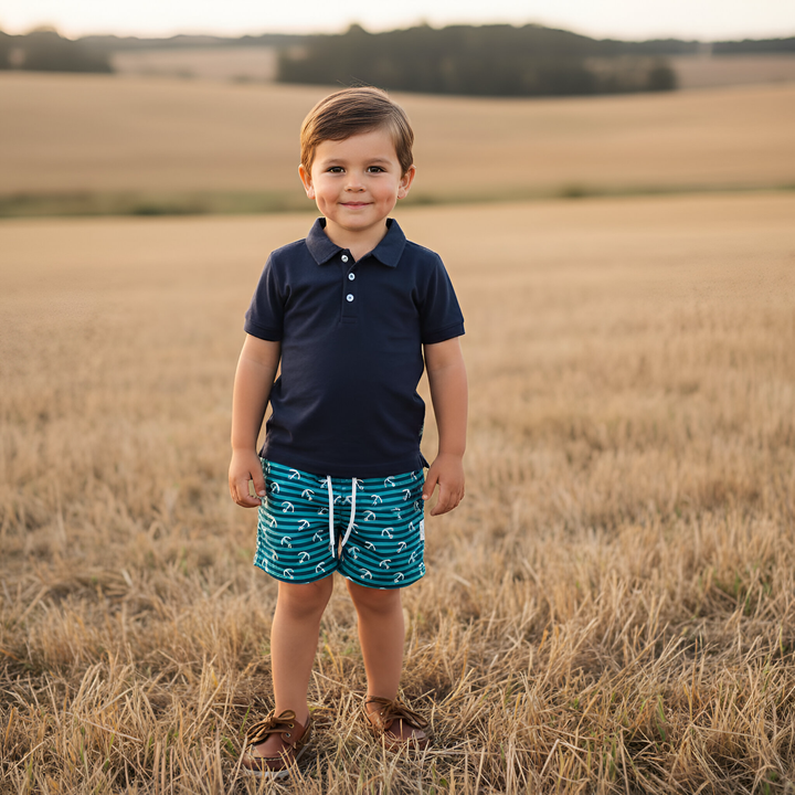 Boys Sonny Shorts - Coastal Anchors 26