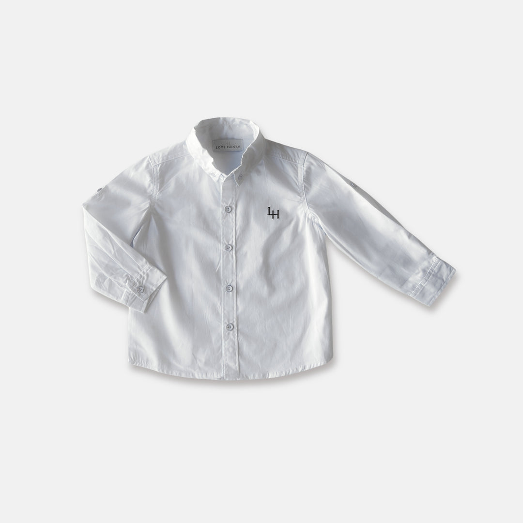 Boys Oxford Dress Shirt -  White
