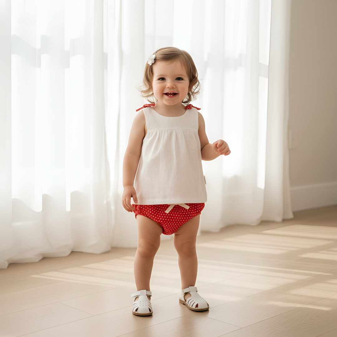 Baby Girls Amelia Top - White