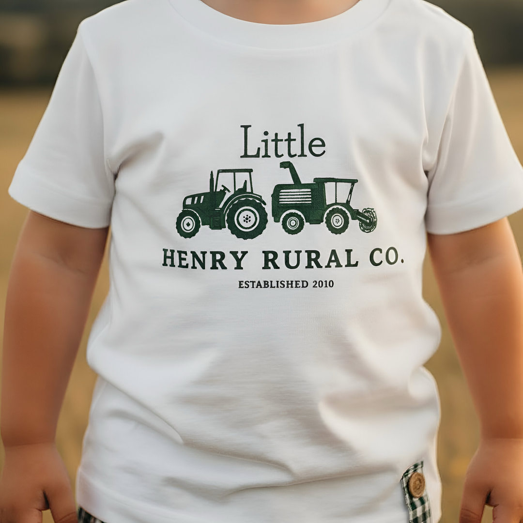Boys Tractor Tee - Green 26