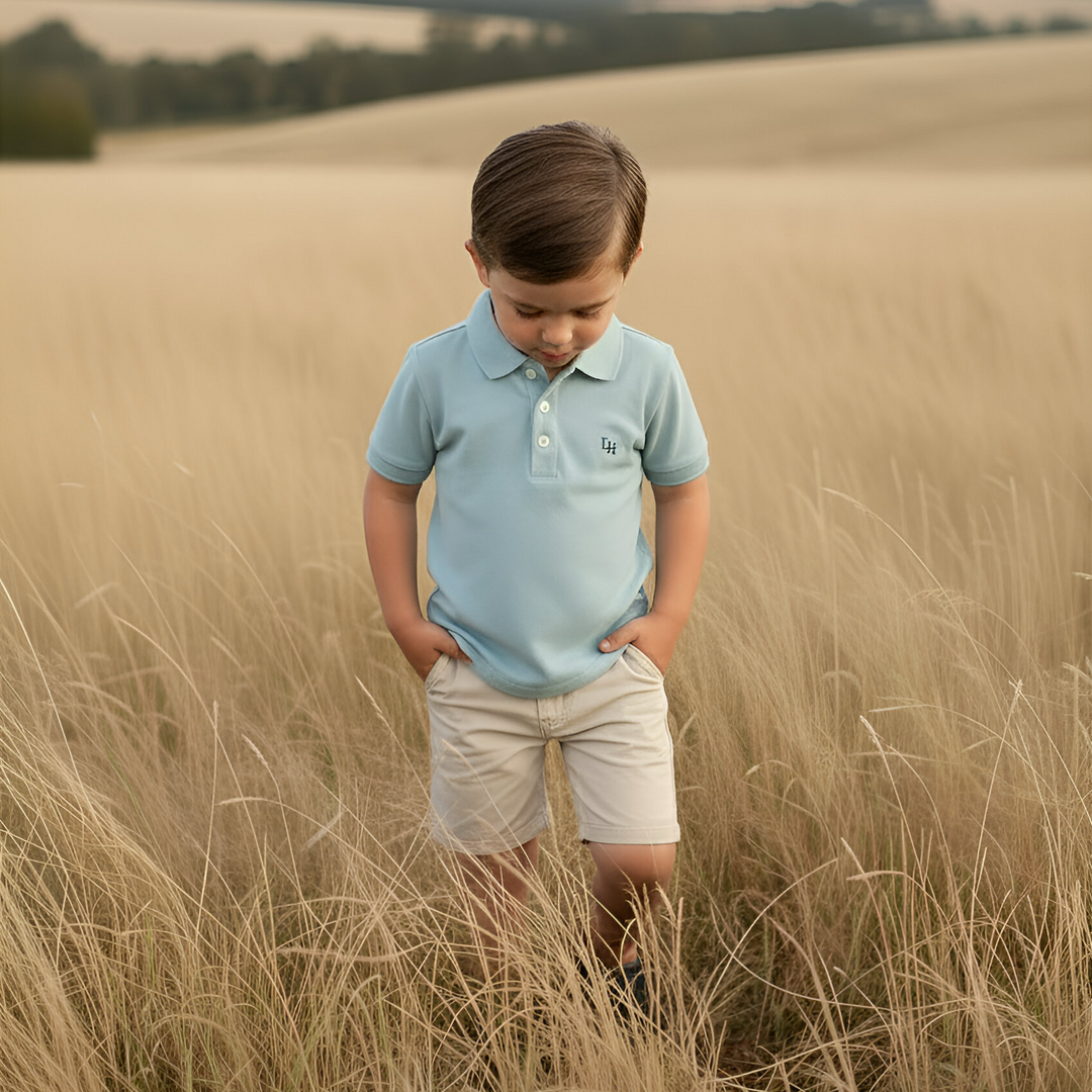 Boys Polo Shirt - Blue 26