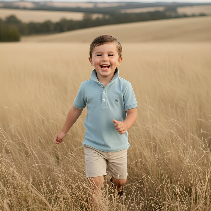 Boys Polo Shirt - Blue 26