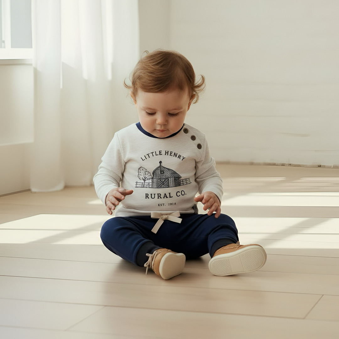 Baby Boys Comfy Pants - Navy